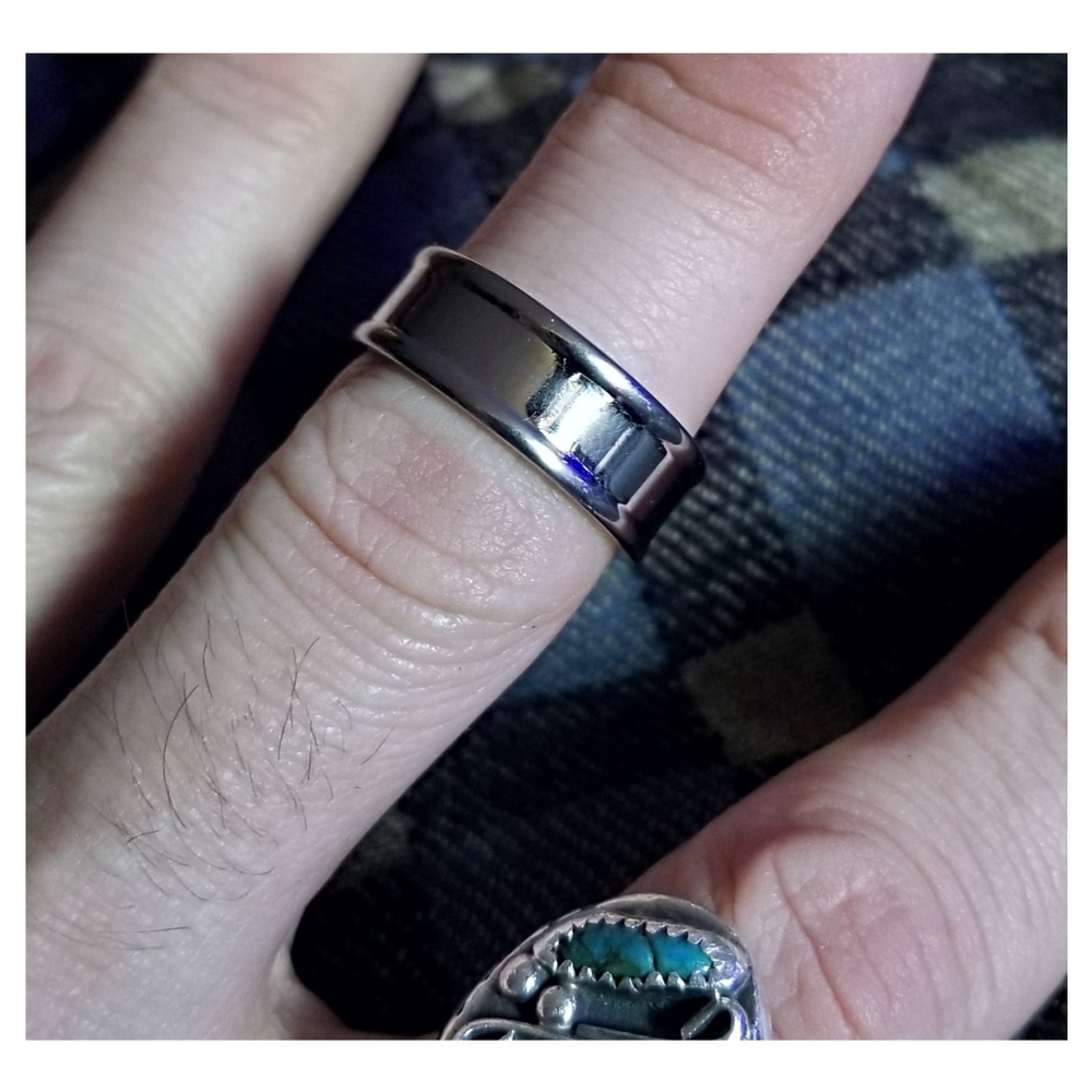 TITANIUM MEN'S RING- SIZE 10 OR 19.8mm